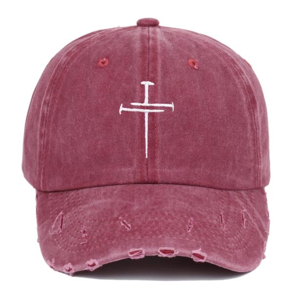 Custom 3D Embroidery 6 Panel Plain Beige Wash Corduroy Gorras Dad Hat - Image 3