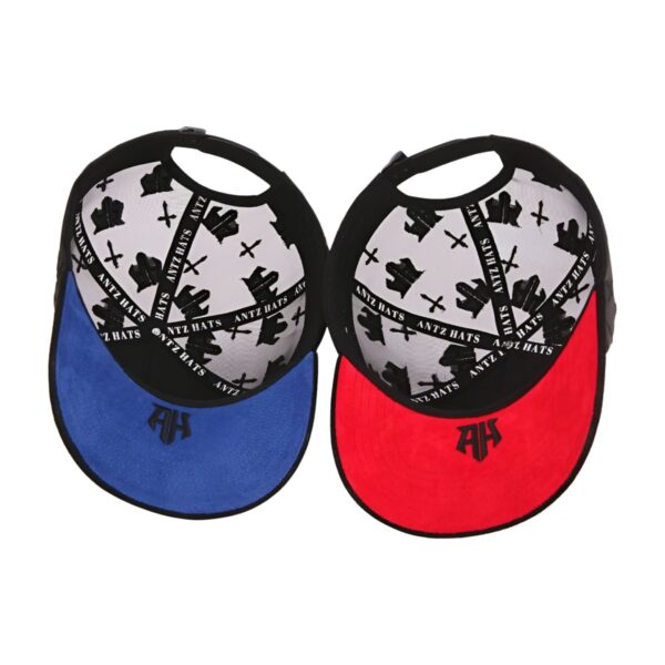 Custom Suede 5 3d Puff Embroidery Logo Panel Trucker Hat - Image 5